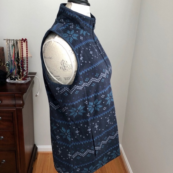 Blue Sleeveless Fleece Vest - Picture 3 of 6